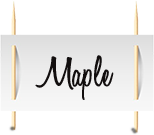 Maple Long John Sign